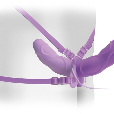 Vibrating Double Delight Strap-on