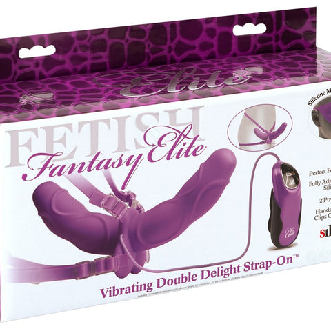 Vibrating Double Delight Strap-on