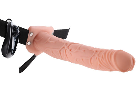 11 inch Vibrating Hollow Strap-On