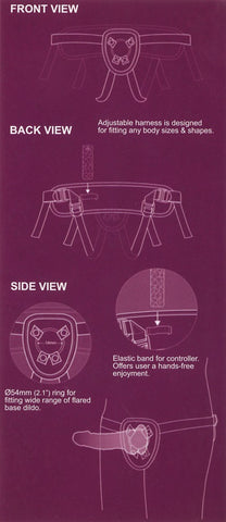 SEXXBIAN Strap-on Vibrator 6.5 inch