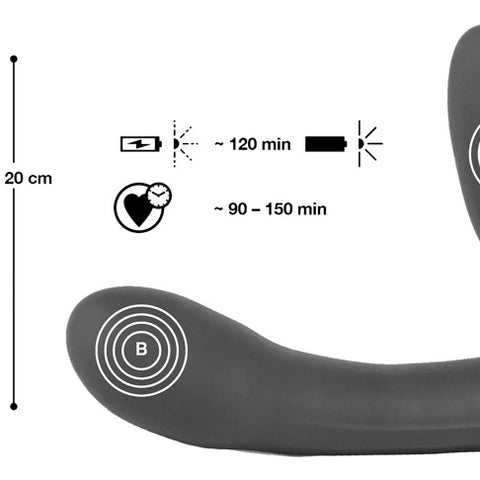 Vibrating Strapless Strap-On 3