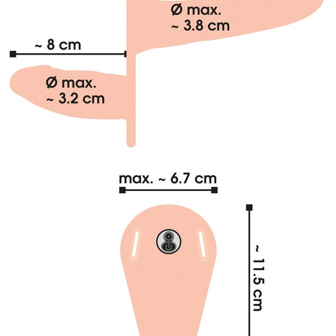 Vibrating Double Strap-On