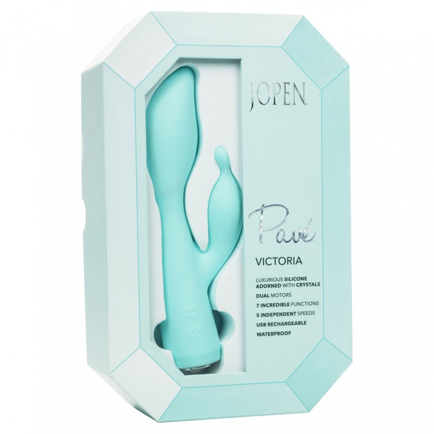 Vibrator Rabbit Pave Victoria Aqua