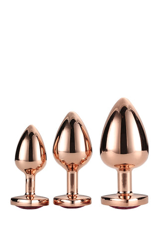 Set 3 Dopuri Anale Gleaming Love Rose Gold