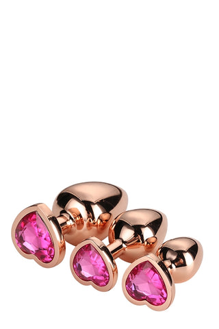 Set 3 Dopuri Anale Gleaming Love Rose Gold