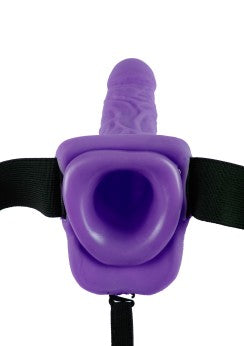 7in. Vibrating Hollow Strap-On