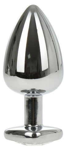 Dop Anal Metalic Love Large Argintiu/Transparent Passion Labs