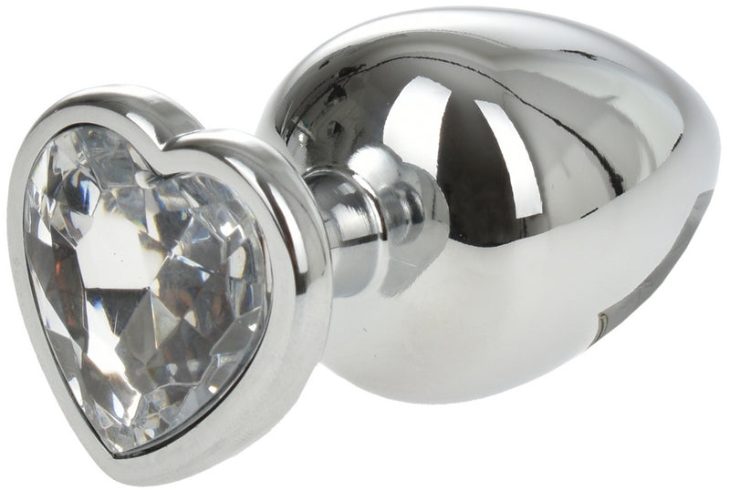 Dop Anal Metalic Love Large Argintiu/Transparent Passion Labs