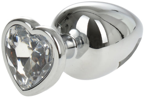 Dop Anal Metalic Love Large Argintiu/Transparent Passion Labs
