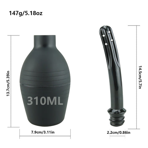 Irigator Anal Negru Grace 310 ml Passion Labs