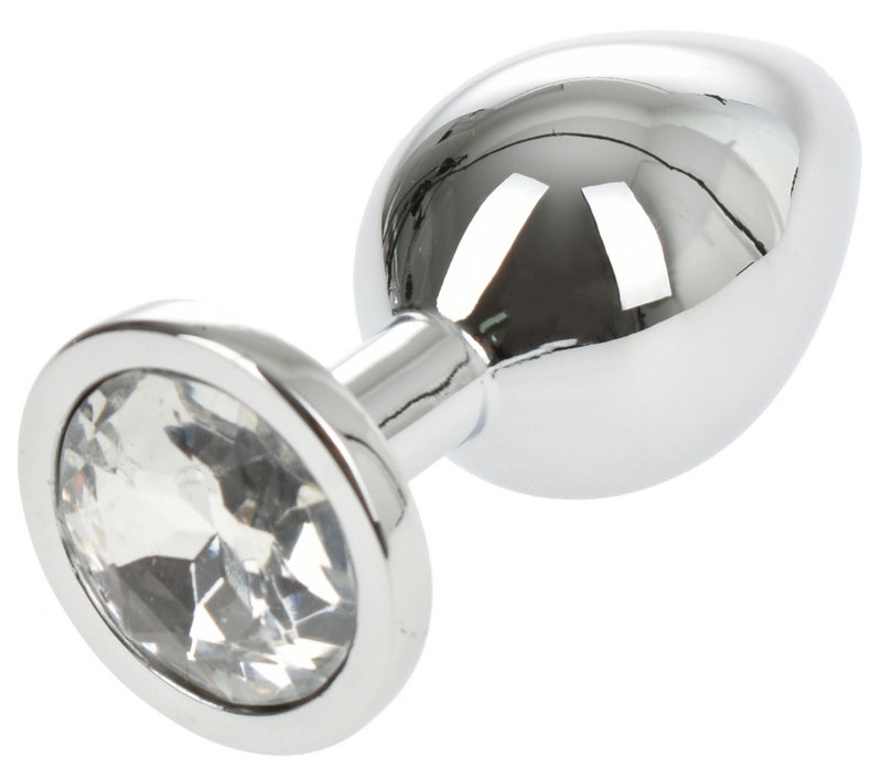 Dop Anal Medium Argintiu/Transparent 8 cm Passion Labs