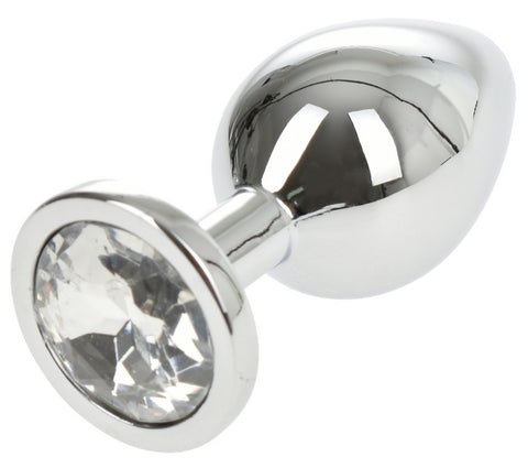 Dop Anal Medium Argintiu/Transparent 8 cm Passion Labs