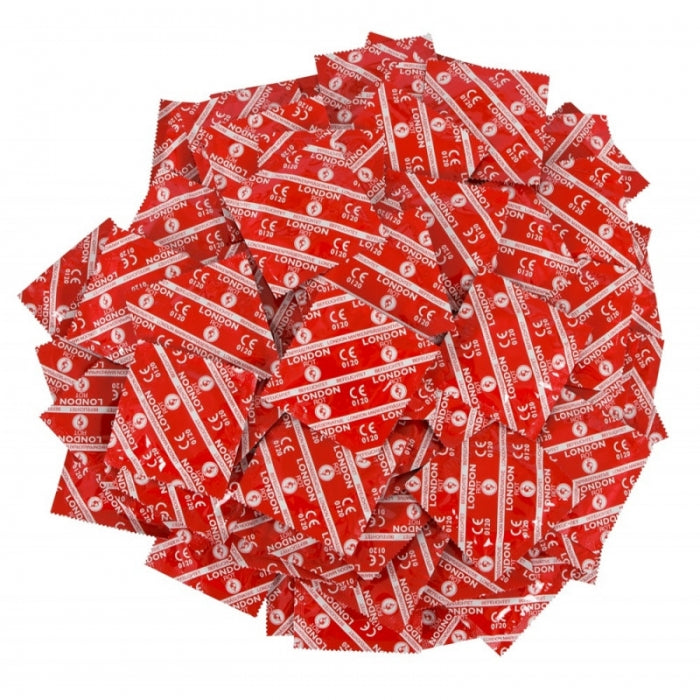 Strawberry Aroma London Condom 1 piece