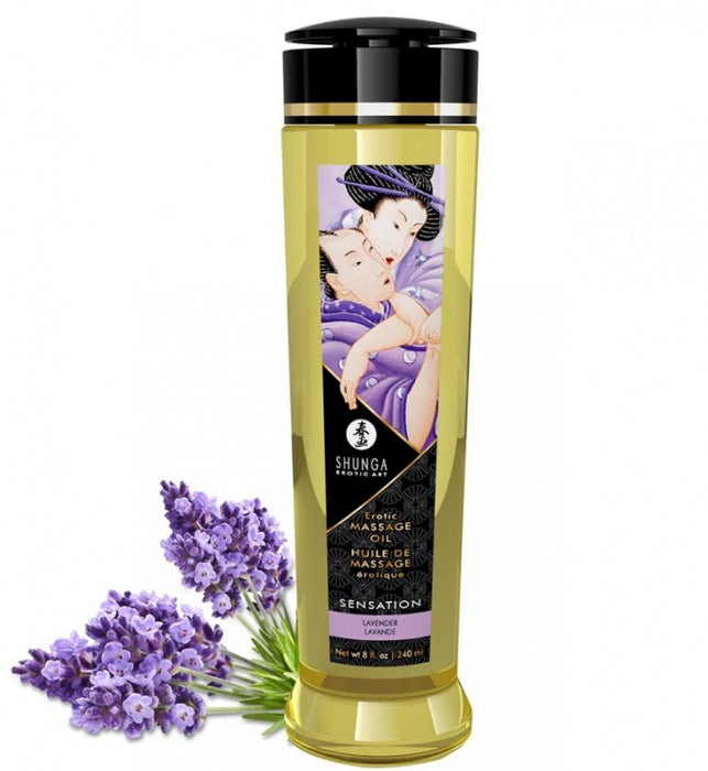 Sensation Shunga Lavender massage oil 240 ml