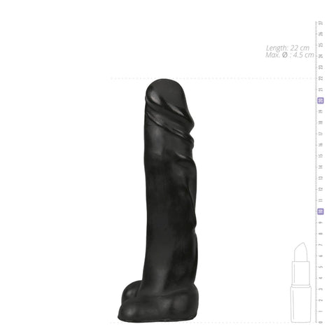 Dildo Realist All Black Negru 22 cm