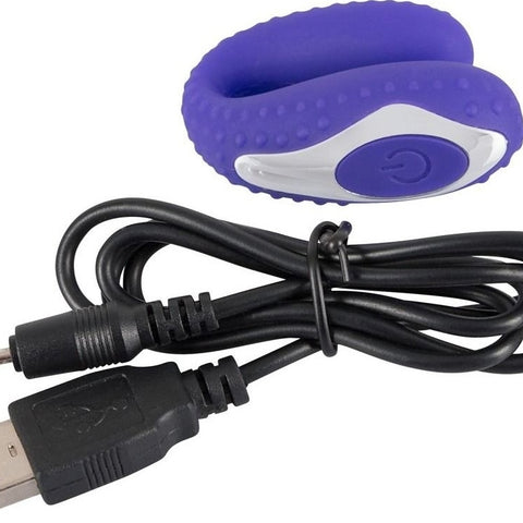 Vibrator Sex Oral Unisex 5 Moduri Vibratii Silicon USB Albastru