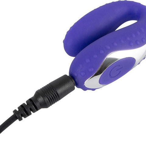 Vibrator Sex Oral Unisex 5 Moduri Vibratii Silicon USB Albastru