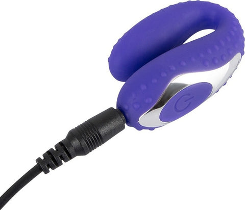 Vibrator Sex Oral Unisex 5 Moduri Vibratii Silicon USB Albastru