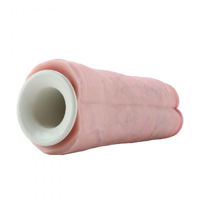 Strap-On Two Cocks One Hole Hollow Natural 30cm
