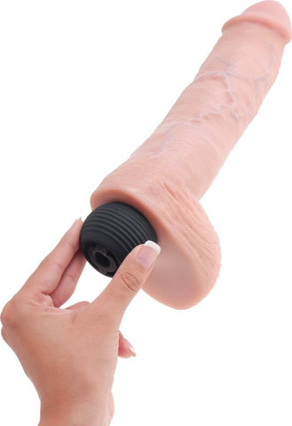 Dildo care ejaculeaza King Cock Natural 23 cm