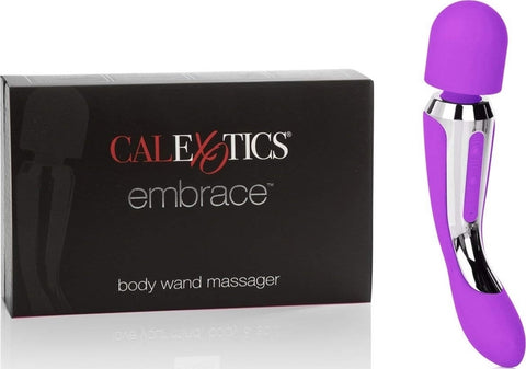 Massager Embrace Body Wand 2 Capete Stimulatoare 7 Moduri Vibratii USB Violet 22.4 cm