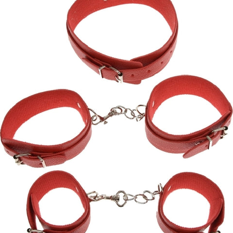 Set BDSM Fear Me Rosu JGF Toys