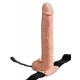 Fetish Fantasy Series 11 inch Hollow Rechargeable Strap-On with balls Flesh