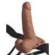 Fetish Fantasy 6 inch Hollow Rechargeable Strap-On Tan