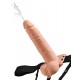 Fetish Fantasy Series 7.5 inch Hollow Squirting Strap-On with Balls Flesh