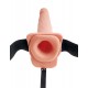 Fetish Fantasy Series 9 inch Hollow Squirting Strap-on with Balls Flesh