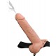 Fetish Fantasy Series 9 inch Hollow Squirting Strap-on with Balls Flesh