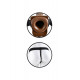 Fetish Fantasy Series 7 inch Hollow Strap-On with balls Brown