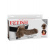Fetish Fantasy Series 7 inch Hollow Strap-On with balls Brown
