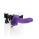 Fetish Fantasy Series 7 inch Vibrating Hollow Strap-On with balls Purple