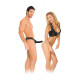 Fetish Fantasy Series For Him or Her Hollow Strap-on 6 inch Black