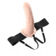 Fetish Fantasy Series Hollow Strap-on 8 inch Flesh
