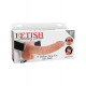 Fetish Fantasy Series Hollow Strap-on with balls 9 inch Flesh