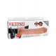 Fetish Fantasy Series Vibrating Hollow Strap-on 11 inch Flesh