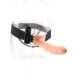 Fetish Fantasy Series Vibrating Hollow Strap-on 8 inch Flesh