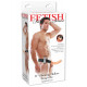 Fetish Fantasy Series Vibrating Hollow Strap-on 8 inch Flesh