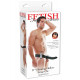 Fetish Fantasy Series Vibrating Hollow Strap On 8 inch Black