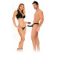 Fetish Fantasy Series Vibrating Hollow Strap On 6 inch Black