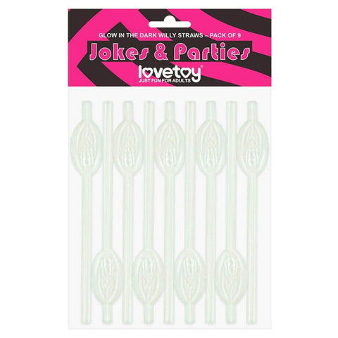 Glow in the Dark Pussy Straws AS PIC