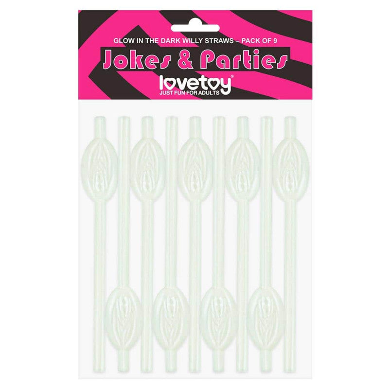 Glow in the Dark Pussy Straws AS PIC