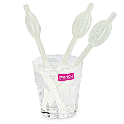 Glow in the Dark Pussy Straws AS PIC