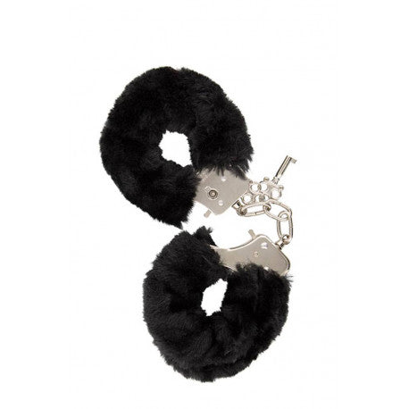 GP Furry Handcuffs Black