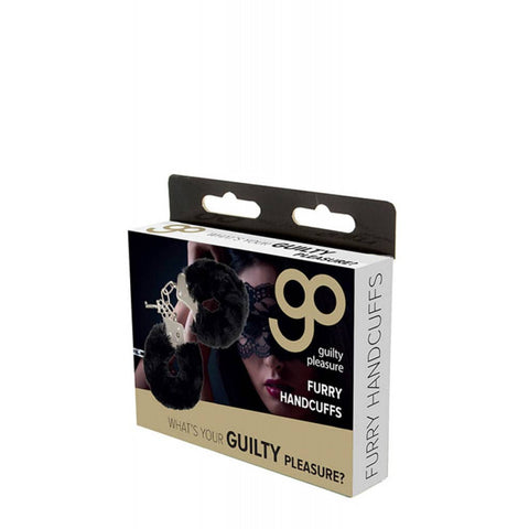 GP Furry Handcuffs Black