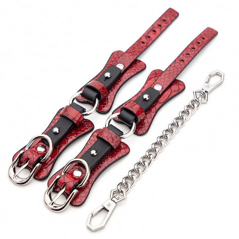 Set BDSM Snake Effect 7 Pieces Red Passion Labs