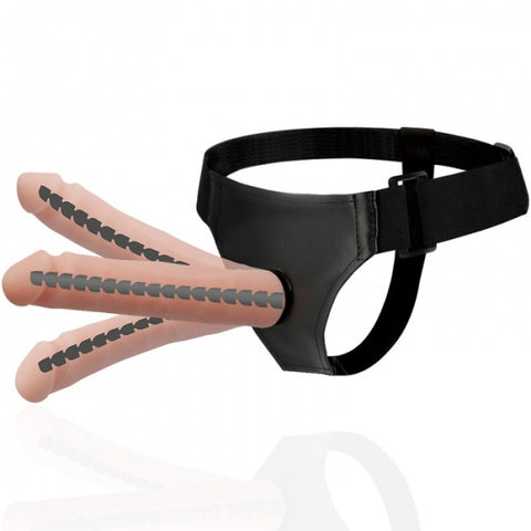 Strap On Derick pentru Femei Bendable Natural 22.5 cm