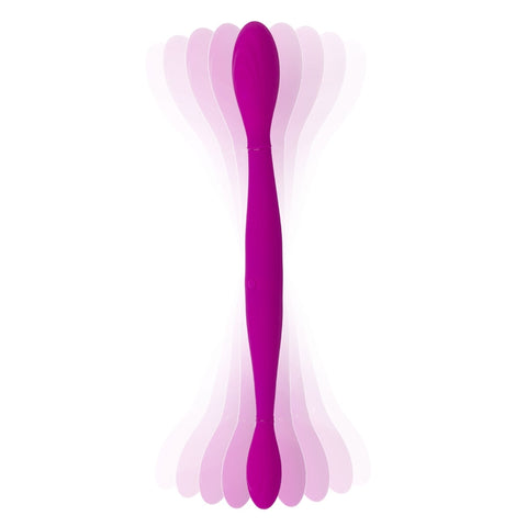 Vibrator Dublu Silicon 37 cm USB Infinity Mov